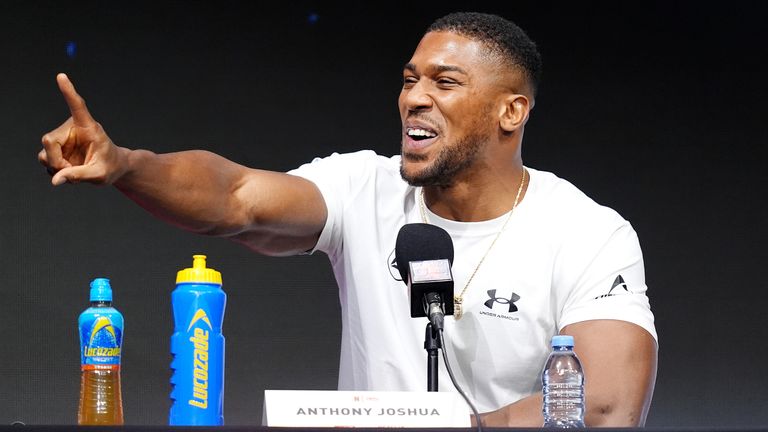 Anthony Joshua says he will take 'everything he has learned' into the fight
