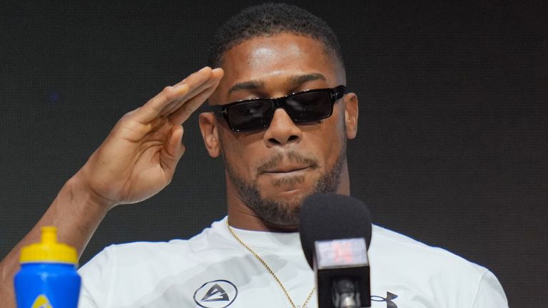 Anthony Joshua shrugged off Tyson Fury's pre-fight prediction