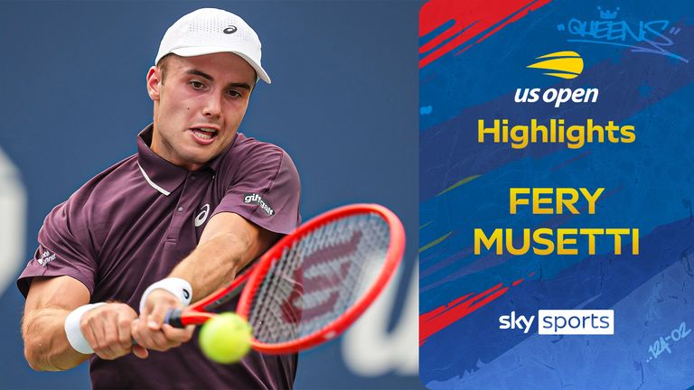 Arthur Fery vs Lorenzo Musetti | US Open highlights