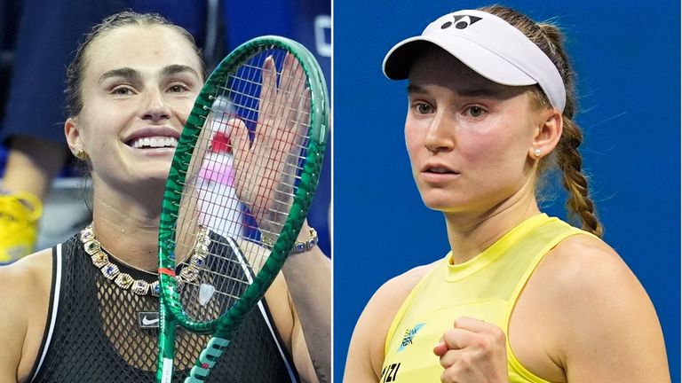 Aryna Sabalenka and Elena Rybakina in the US Open final