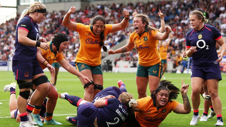 Australia were impressive in the first half and went in at the break with a worthy lead 