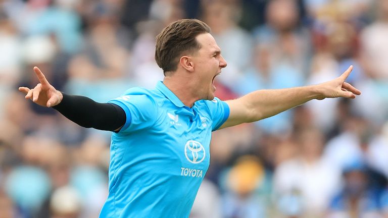 Baker took his maiden ODI wicket