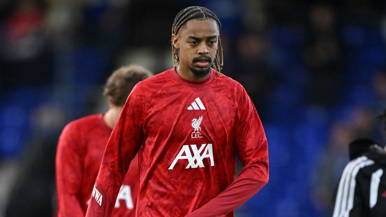 Bradley Barcola started his first Liverpool game on the bench