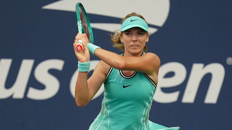 Katie Boulter failed to hold serve once in a chastening US Open exit to Karolina Muchova