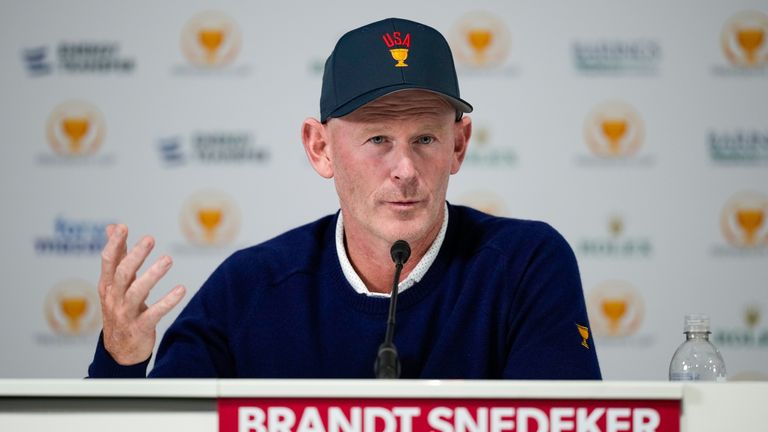 USA team Captain Brandt Snedeker said he was excited about his pairings
