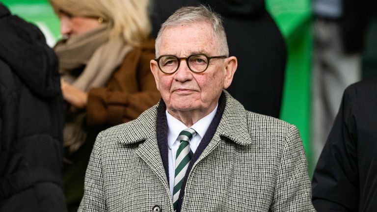 GLASGOW, SCOTLAND - MARCH 14: Celtic Interim Chairman Brian Wilson during a William Hill Premiership match between Celtic and Motherwell at Celtic Park, on March 14, 2026, in Glasgow, Scotland. (Photo by Paul Devlin / SNS Group)