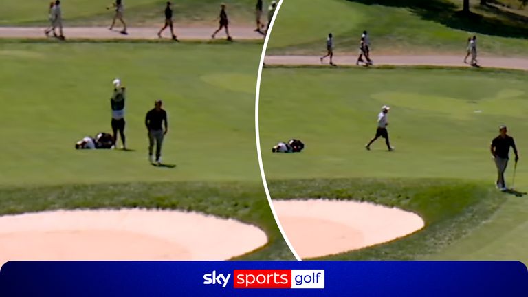 Golf caddie quits