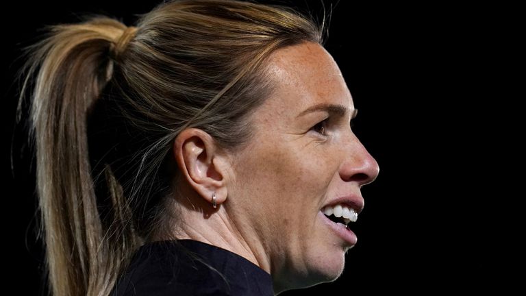 Carly Telford is commercial manager for the women's team and a former goalkeeper