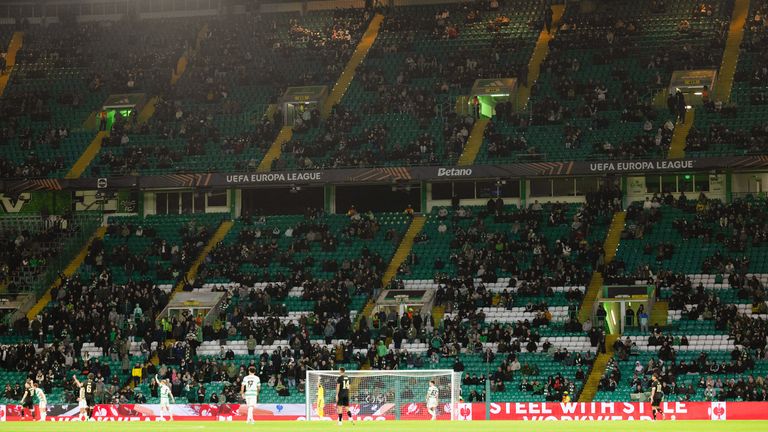 The stands began to empty well before full-time