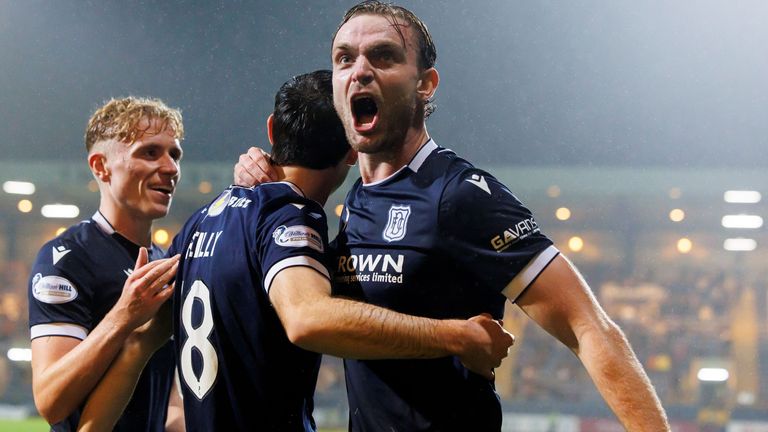 Charlie Reilly celebrates his opener