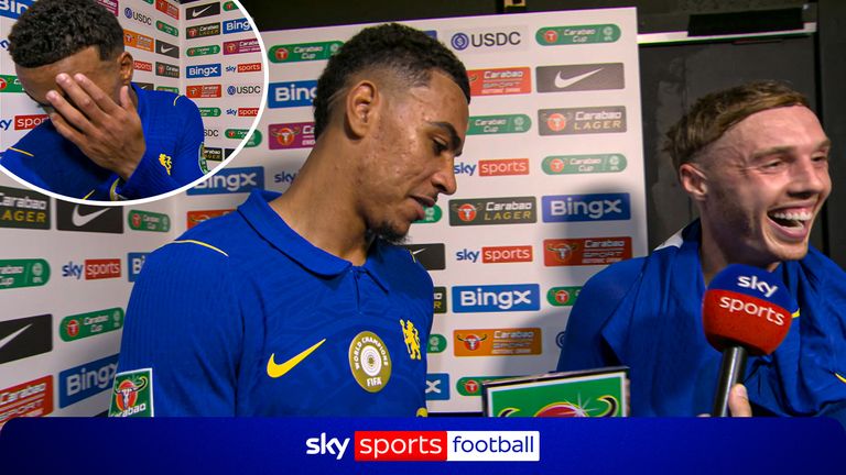 Chelsea Rogers and Palmer joke over POTM award.