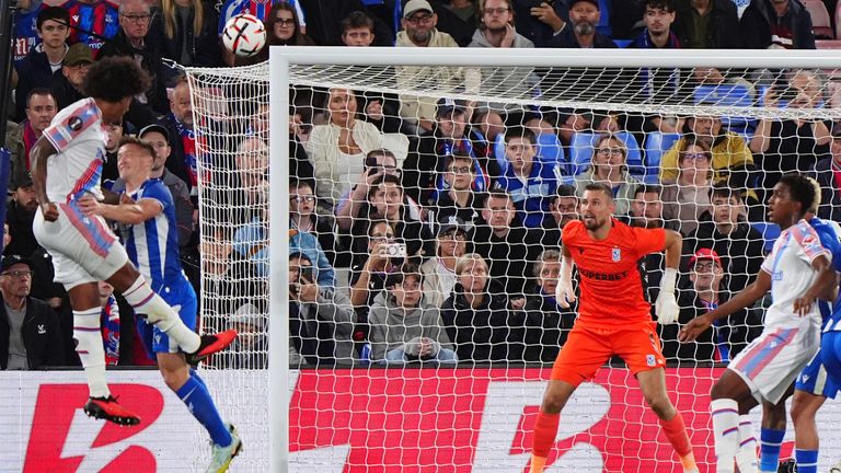 Chris Richards heads in to double Crystal Palace's lead