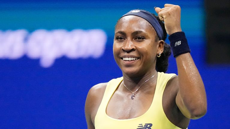 Coco Gauff booked her fifth consecutive third round at the US Open