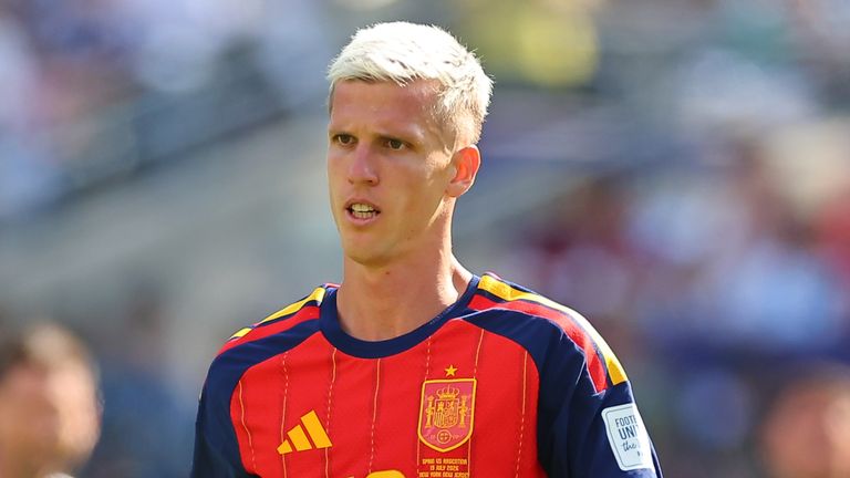 Dani Olmo of Spain during the FIFA World Cup 26 Final between Spain and Argentina on July 19, 2026 at New York/New Jersey Stadium