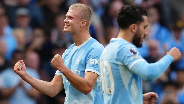 Erling Haaland scored the winner for Man City against Coventry