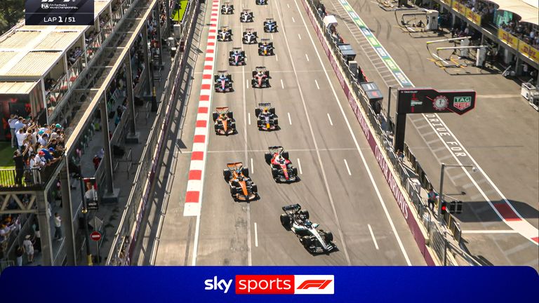 Azerbaijan Grand Prix: Super start for Russell as he holds onto Baku lead!