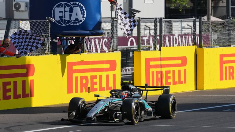 Mercedes driver Kimi Antonelli (AP Photo/Antonio Calanni)