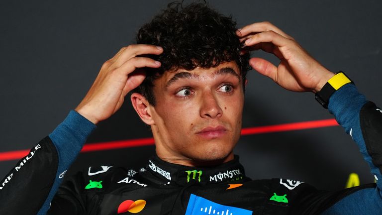 McLaren's Lando Norris (PA)