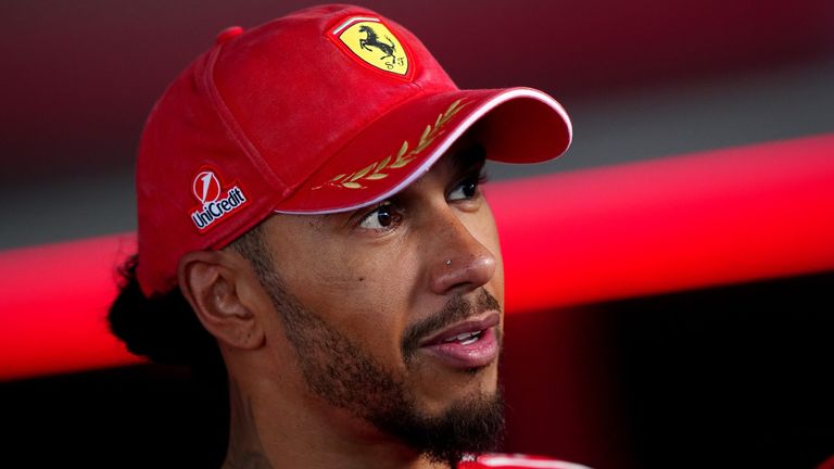 Ferrari driver Lewis Hamilton (PA)
