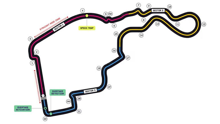 The Madring F1 track layout (Credit: F1)