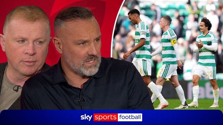 Kris Boyd and Neil Lennon on Celtic