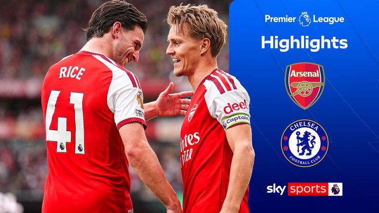 Highlights from the Premier League match between Arsenal and Chelsea.