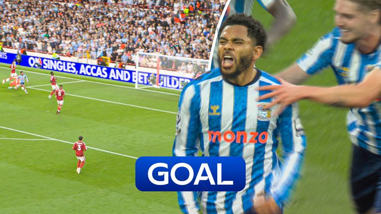 Jay Dasilva gives Coventry the lead at Nottingham Forest