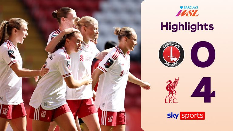 Charlton 0-4 Liverpool WSL highlights