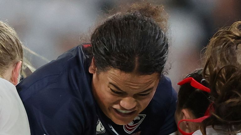 Freda Tafuna of the United States (AP Photo/Scott Heppell)