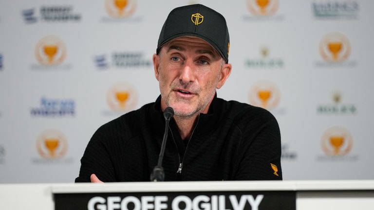International Team captain Geoff Ogilvy said he was 'pretty optimistic' about his team's chances