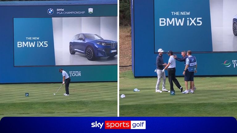 Frederic LaCroix hit a hole in one at the 14th during the final round of the BMW PGA Championship.