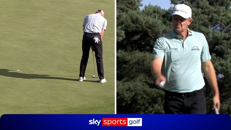 Justin Rose somehow needed three putts from close range as he double bogeyed the ninth at the BMW PGA Championship.