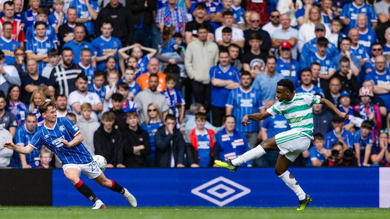 There were no Celtic fans allowed at Ibrox