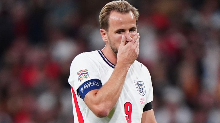 England's Harry Kane during the UEFA Nations League, league phase, group A3 match at Wembley Stadium, London. Picture date: Saturday Septemb