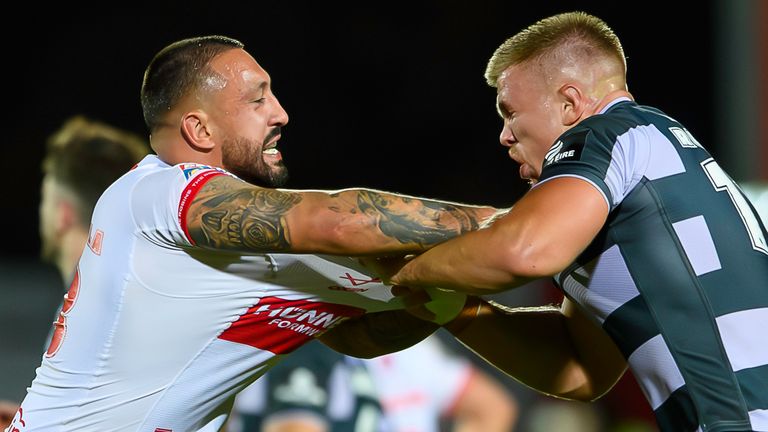 Hull KR got on top in the physical battle throughout the match