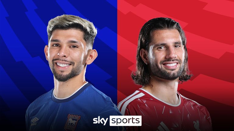 Ipswich host Liverpool on Friday Night Football live on Sky Sports - kick-off is 8pm