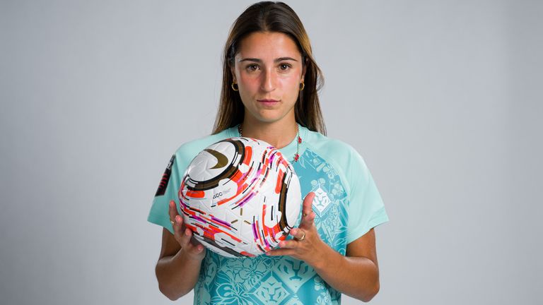 LONDON, ENGLAND - AUGUST 06: of London City Lionesses poses for a portrait during the WSL Headshot 2026/2027 shoot day 