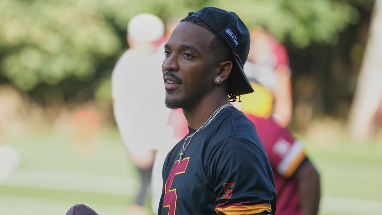 Washington Commanders quarterback Jayden Daniels 