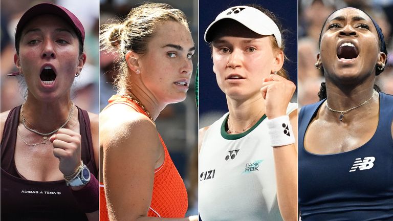 Jessica Pegula, Aryna Sabalenka, Elena Rybakina and Coco Gauff are all fighting for a spot in the women's final