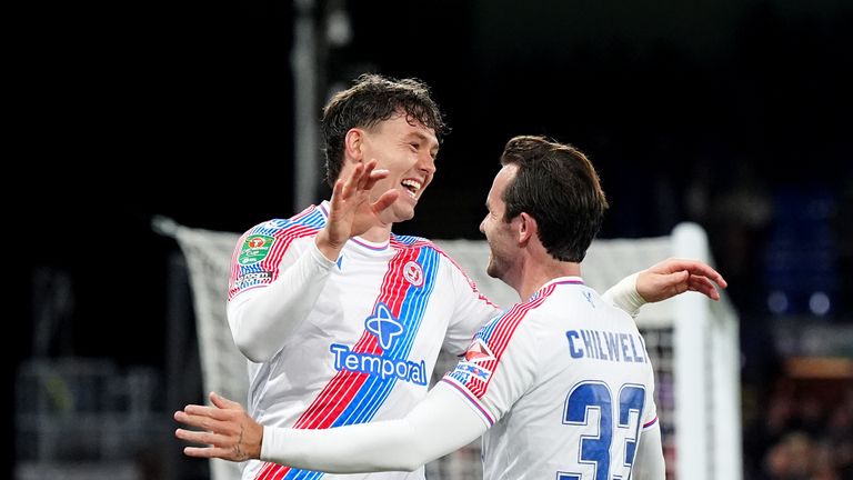 Jorgen Strand Larsen put Crystal Palace in cruise control with his double