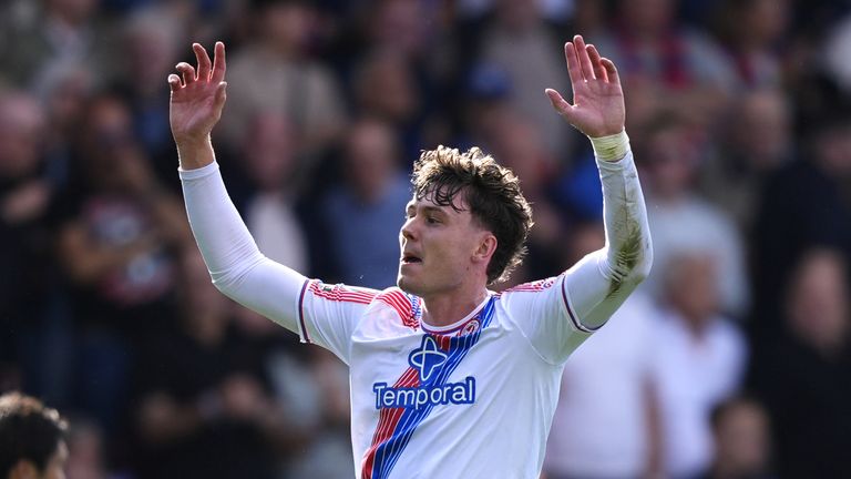 Jorgen Strand Larsen looked to have salvaged a point for Palace