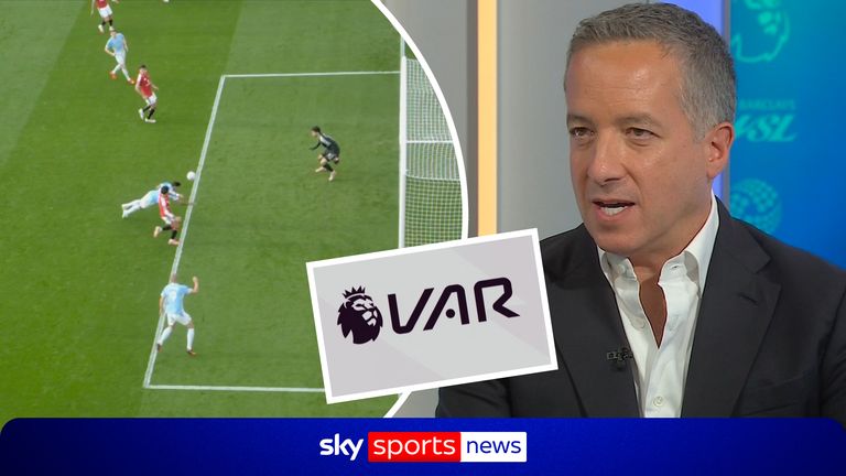 Sky Sports chief correspondent Kaveh Solhekol reacts to the controversial VAR decision that allowed Erling Haaland's goal to stand in the Manchester derby, despite claims Enzo Fernandez interfered with play during the build-up.