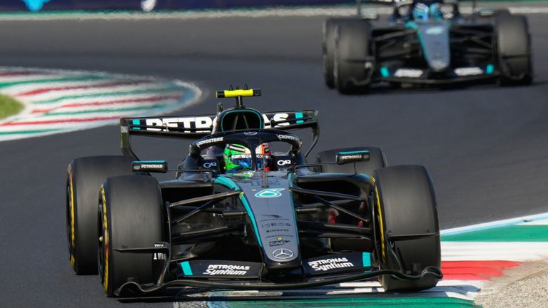 Mercedes driver Kimi Antonelli (AP Photo/Luca Bruno)