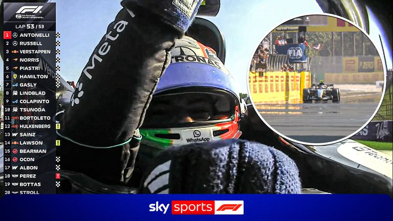 Kimi Antonelli wins the Italian Grand Prix.