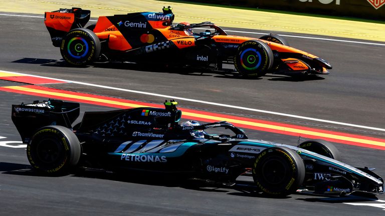 Kimi Antonelli runs off track at the start of the Spanish GP, moving ahead of Lando Norris