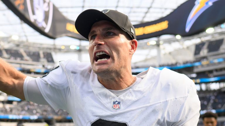 Las Vegas Raiders quarterback Kirk Cousins 