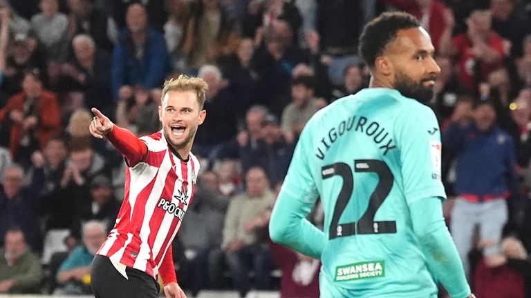 Leo Scienza scored Southampton's third against Swansea