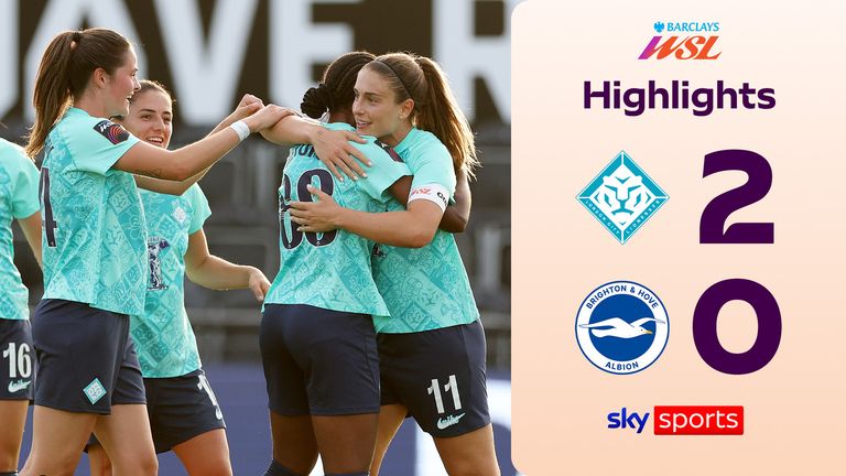 Highlights of the WSL match between London City Lionesses and Brighton.