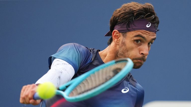 Lorenzo Musetti will face Australia's Dane Sweeny in round two