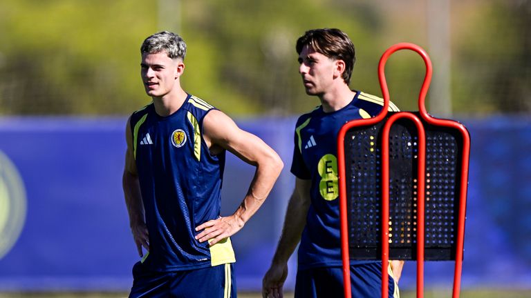 Robbie Ure (L) and Luis Binks are two of the new faces in the Scotland squad